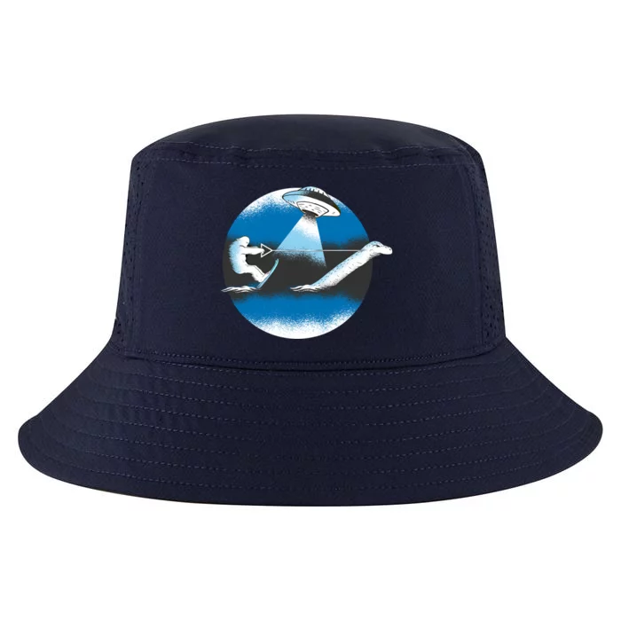 Bigfoot Water Skiing Loch Ness Monster Ufo Sasquatch Gift Cool Comfort Performance Bucket Hat