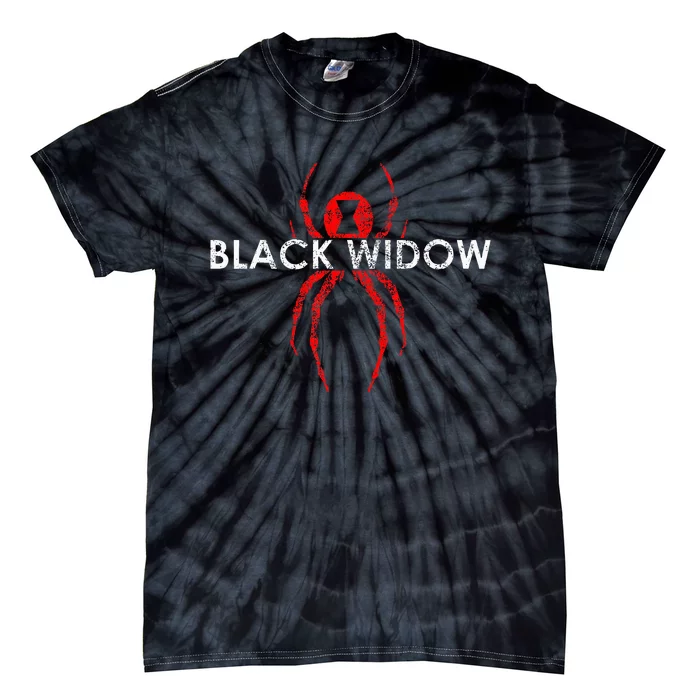 Black Widow Spider Gift Tie-Dye T-Shirt