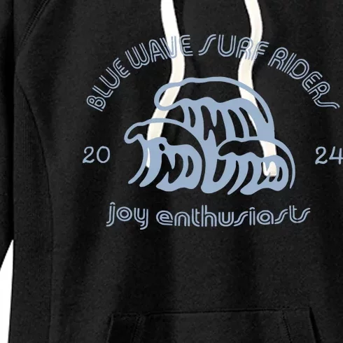 Blue Wave Surf Riders Joyful Warriors Harris Women's Fleece Hoodie