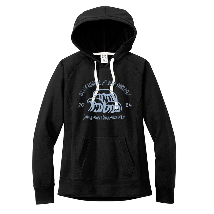 Blue Wave Surf Riders Joyful Warriors Harris Women's Fleece Hoodie