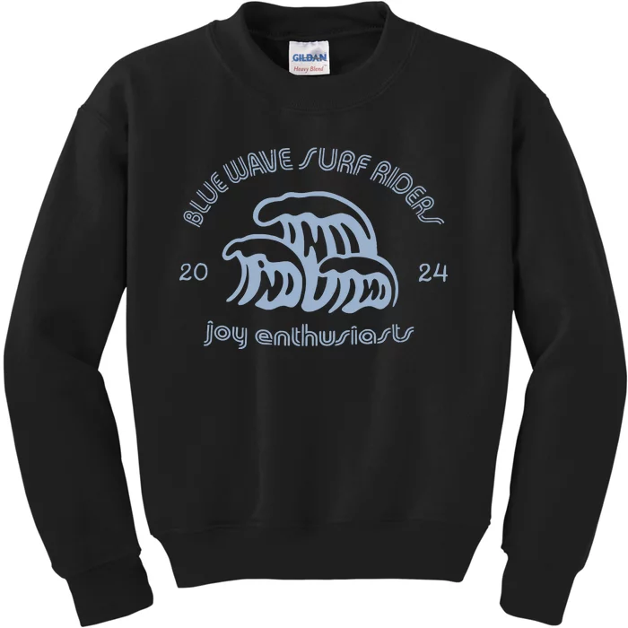 Blue Wave Surf Riders Joyful Warriors Harris Kids Sweatshirt