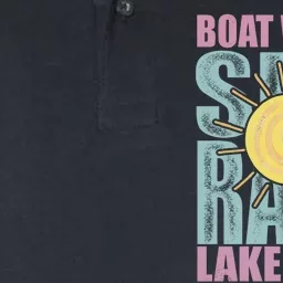 Boat Waves Sun Rays Lake Days Softstyle Adult Sport Polo