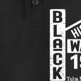 Black Wall Street Black Wealth Tulsa 1921 Race Massacre Dry Zone Grid Performance Polo