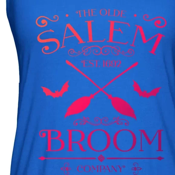 Basic Witch Salem Broom Company Halloween Witches Spell Funny Gift Ladies Essential Flowy Tank