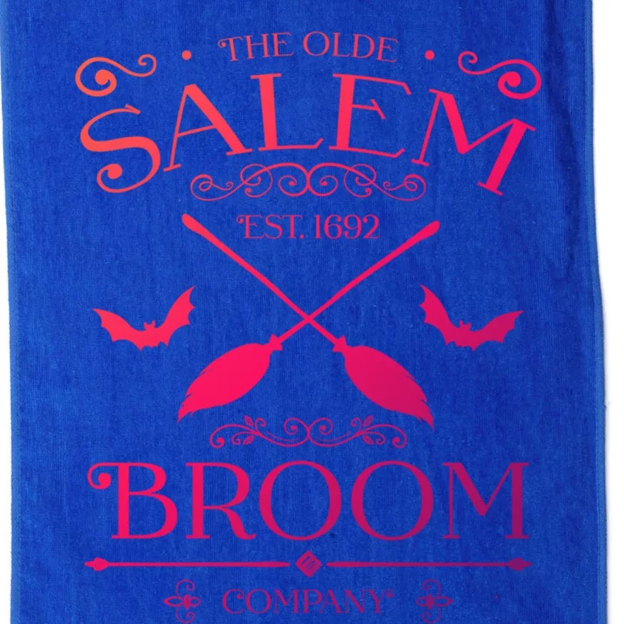 Basic Witch Salem Broom Company Halloween Witches Spell Funny Gift Platinum Collection Golf Towel