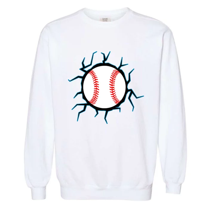 Baseball Window Smash Garment-Dyed Sweatshirt