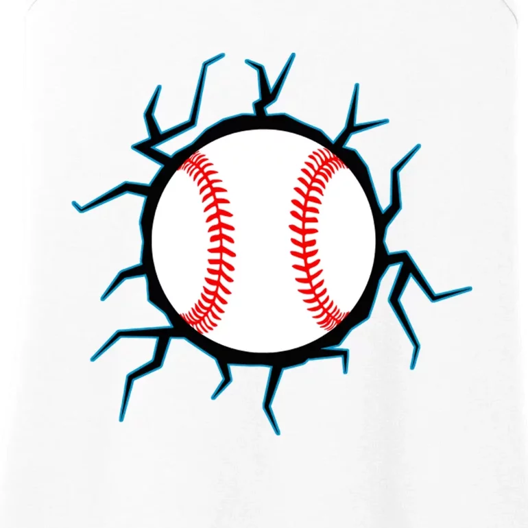 Baseball Window Smash Ladies Essential Tank