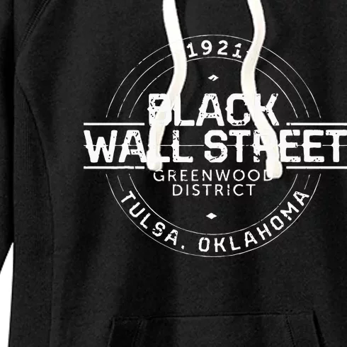 Black Wall Street Greenwood District Tulsa Oklahoma 1921 Women's Fleece Hoodie