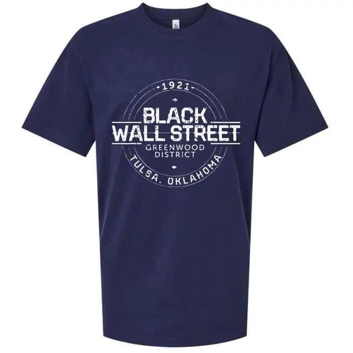 Black Wall Street Greenwood District Tulsa Oklahoma 1921 Sueded Cloud Jersey T-Shirt