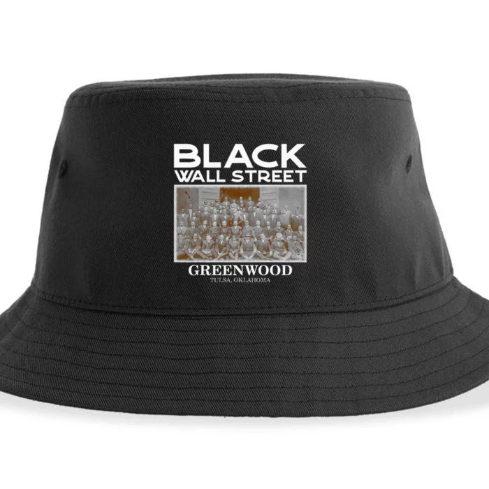 Black Wall Street Vintage History Black Success Sustainable Bucket Hat