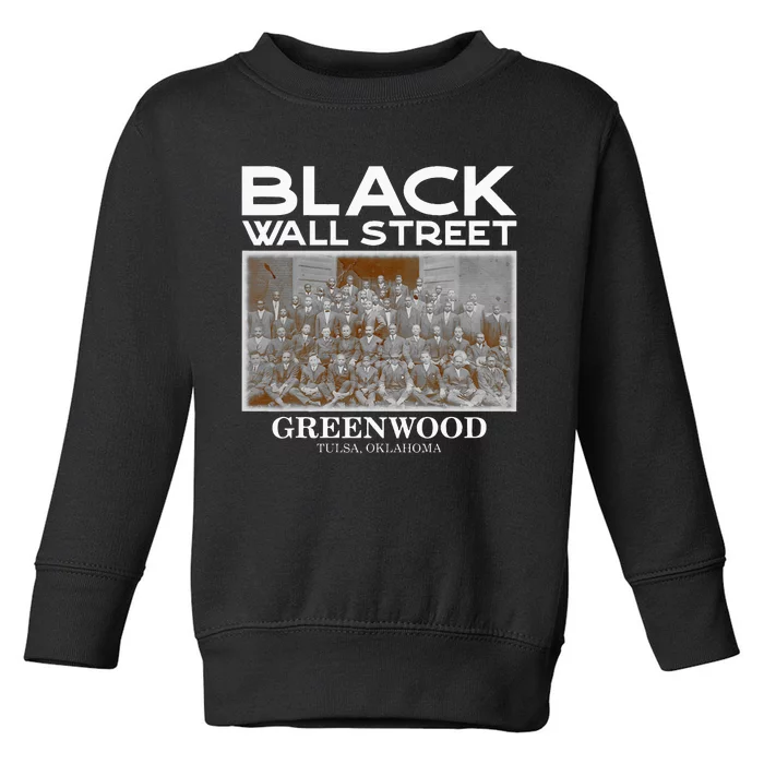 Black Wall Street Vintage History Black Success Toddler Sweatshirt