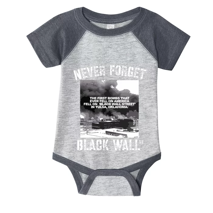 Black Wall Street Never Forget Our History REAL Black Owned Infant Baby Jersey Bodysuit