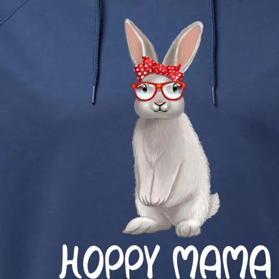 Bunny With Sunglasses And Bandana Bunny Mom Hoppy Mama Gift Performance Fleece Hoodie