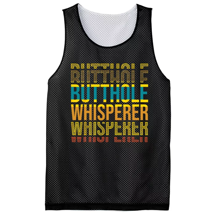 Butthole Whisperer Sarcastic Jokes Retro Funny Jokes Sarcastic Mesh Reversible Basketball Jersey Tank