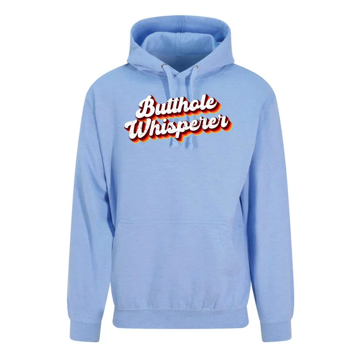 Butthole Whisperer Sarcastic Jokes Retro Funny Gift Unisex Surf Hoodie