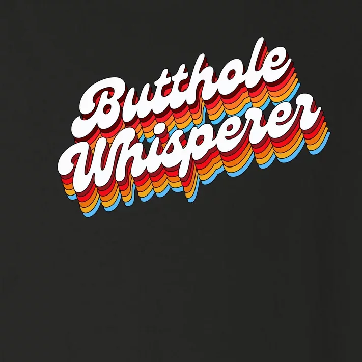 Butthole Whisperer Sarcastic Jokes Retro Toddler Long Sleeve Shirt