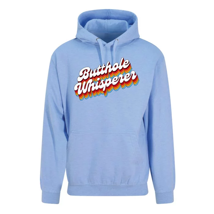 Butthole Whisperer Sarcastic Jokes Retro Unisex Surf Hoodie