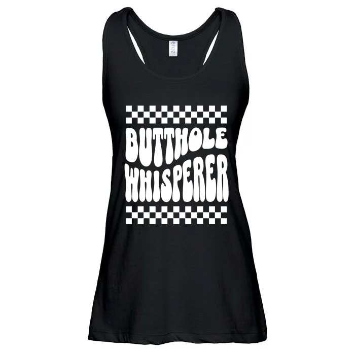 Butthole Whisperer Sarcastic Jokes Retro Ladies Essential Flowy Tank