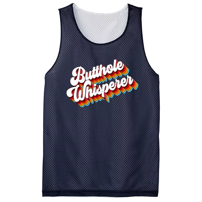 Butthole Whisperer Sarcastic Jokes Aldult Humour Design Mesh Reversible Basketball Jersey Tank