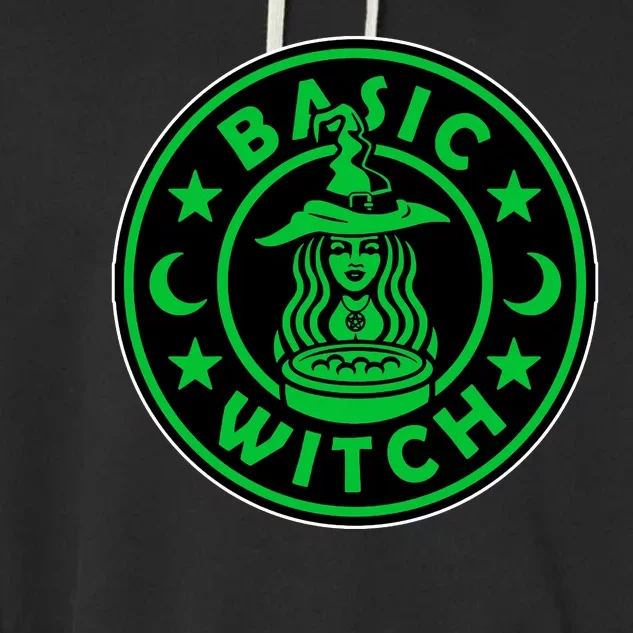 Basic Witch Spooky Halloween Funny Garment-Dyed Fleece Hoodie