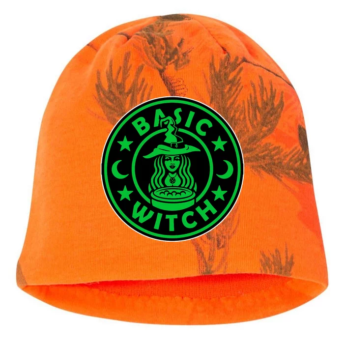 Basic Witch Spooky Halloween Funny Kati - Camo Knit Beanie