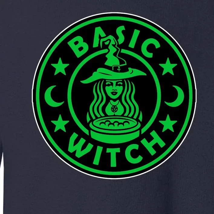 Basic Witch Spooky Halloween Funny Toddler Sweatshirt