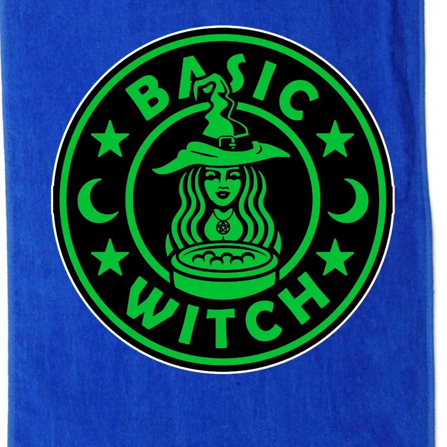 Basic Witch Spooky Halloween Funny Platinum Collection Golf Towel