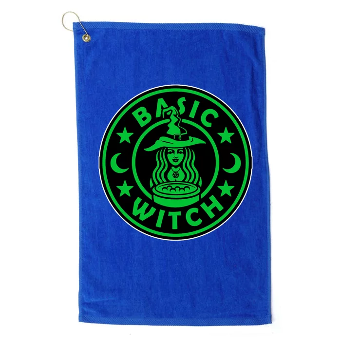 Basic Witch Spooky Halloween Funny Platinum Collection Golf Towel