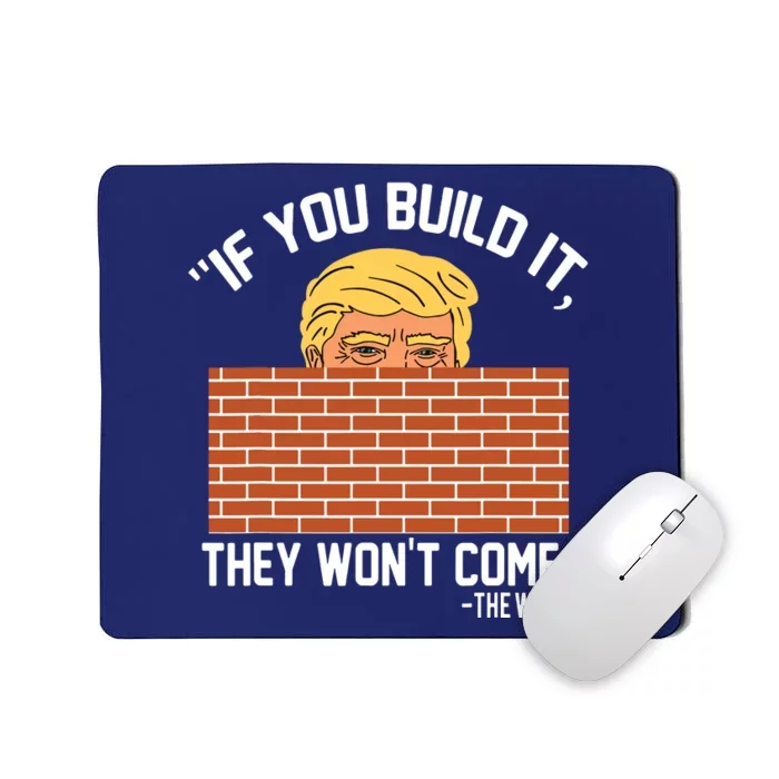 Build Wall Support President Of Usa Trump Gift Mousepad