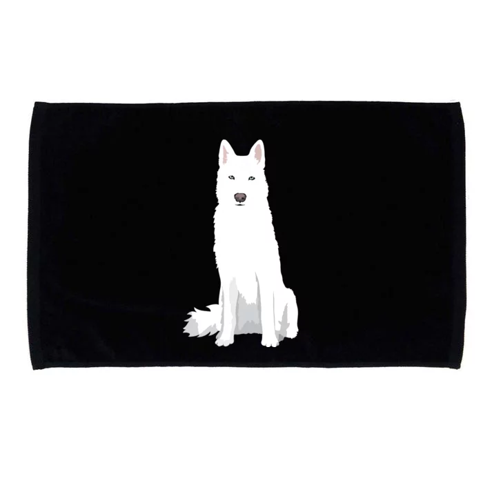 Beautiful White Siberian Husky Sweet White Snow Dog Microfiber Hand Towel