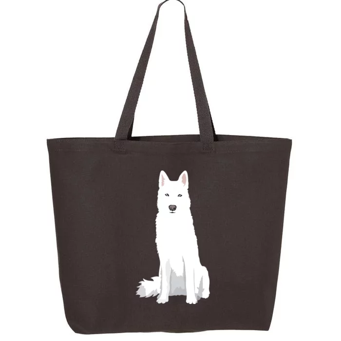 Beautiful White Siberian Husky Sweet White Snow Dog 25L Jumbo Tote