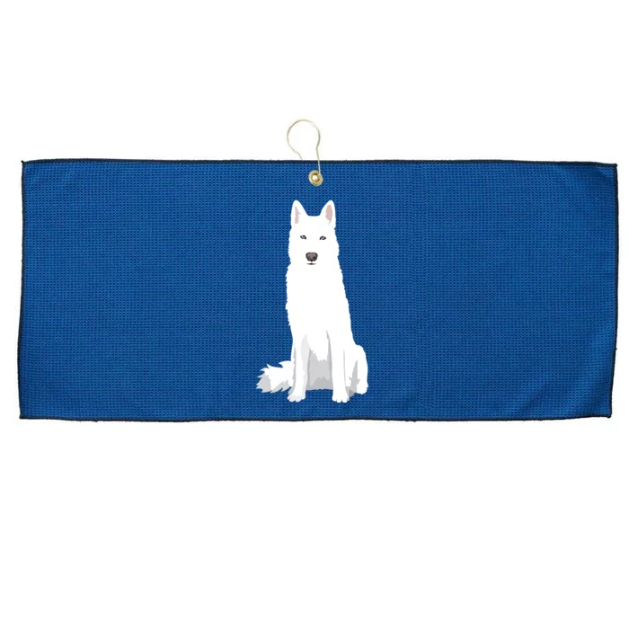 Beautiful White Siberian Husky Sweet White Snow Dog Large Microfiber Waffle Golf Towel