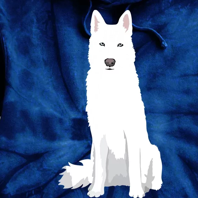 Beautiful White Siberian Husky Sweet White Snow Dog Tie Dye Hoodie