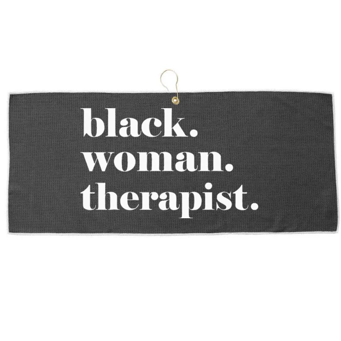 Black Woman Therapist Black Counselor Black Therapist Large Microfiber Waffle Golf Towel