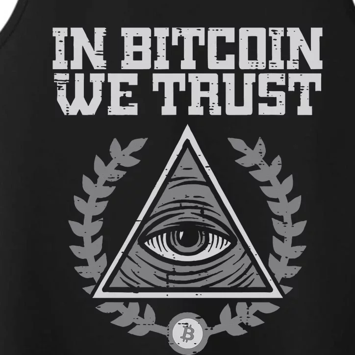 Bitcoin We Trust Funny Btc Crypto Cryptocurrency Performance Tank