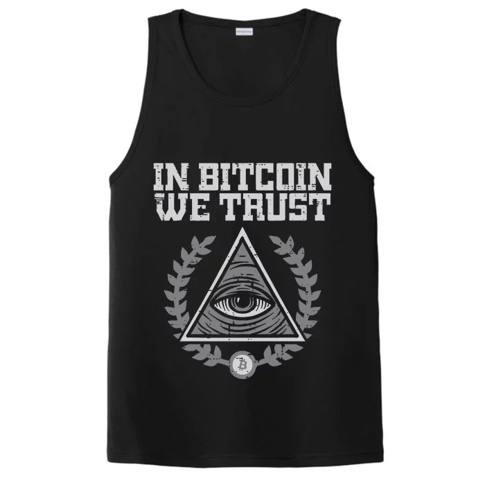 Bitcoin We Trust Funny Btc Crypto Cryptocurrency Performance Tank