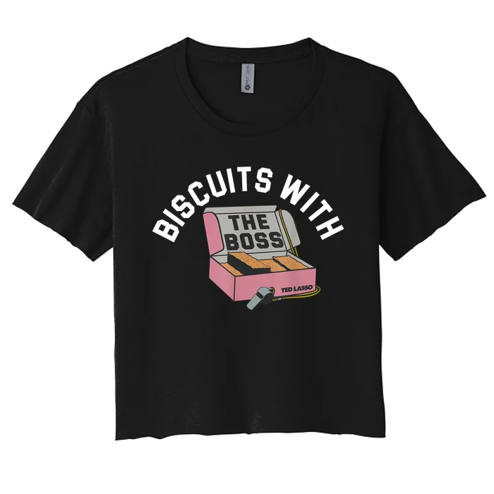 Biscuits With The Boss Women's Crop Top Tee