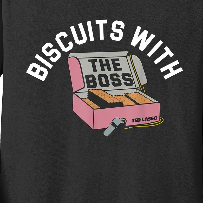 Biscuits With The Boss Kids Long Sleeve Shirt