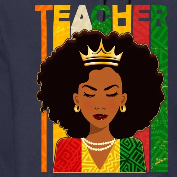 Black Woman Teacher African Black American History Premium Hoodie