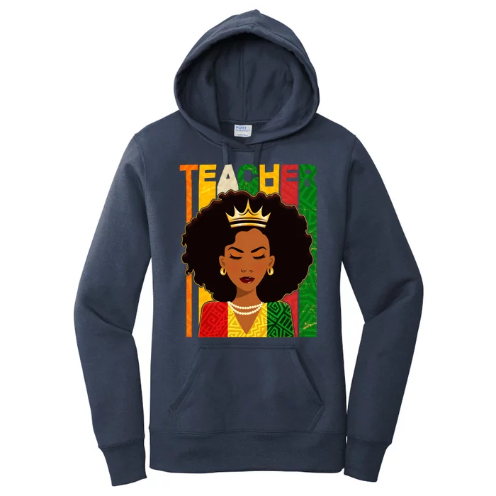 Black Woman Teacher African Black American History Women's Pullover Hoodie