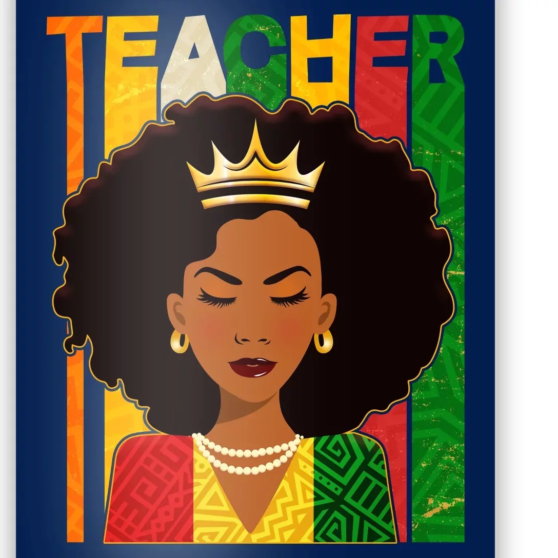 Black Woman Teacher African Black American History Poster