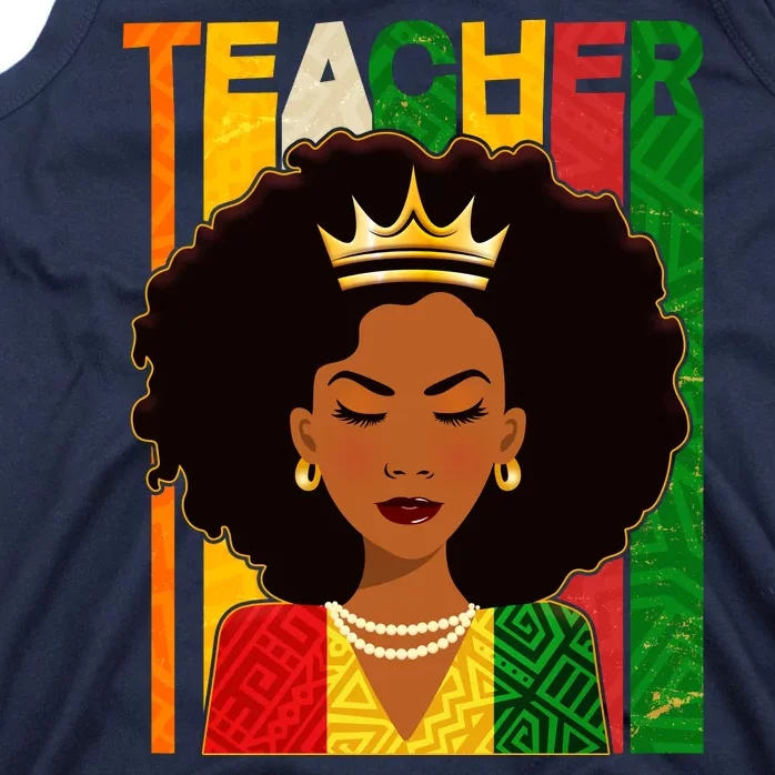 Black Woman Teacher African Black American History Tank Top