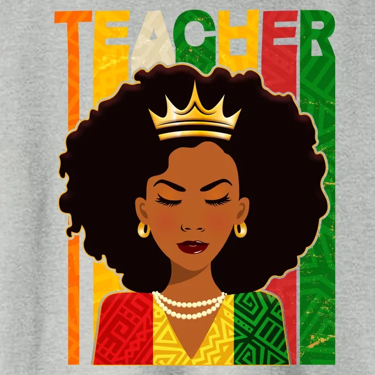 Black Woman Teacher African Black American History Women's Crop Top Tee