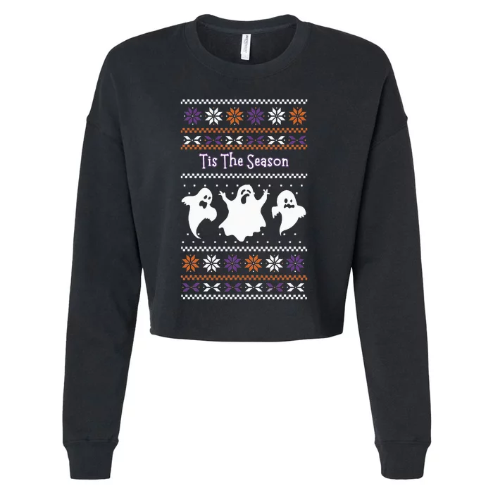 Bootiful Wishes Tis the Season Cropped Pullover Crew