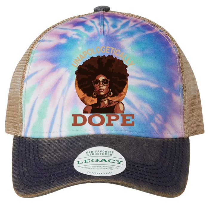 Black Wo Unapologetically Dope Juneteenth Black History Legacy Tie Dye Trucker Hat