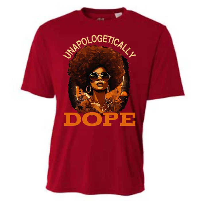 Black Women Unapologetically Dope Juneteenth Black History Cooling Performance Crew T-Shirt