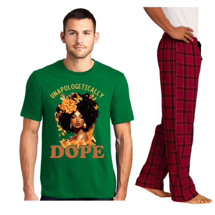 Black Women Unapologetically Dope Juneteenth Black History Pajama Set