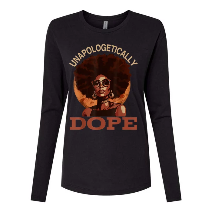 Black Women Unapologetically Dope Juneteenth Black History Womens Cotton Relaxed Long Sleeve T-Shirt