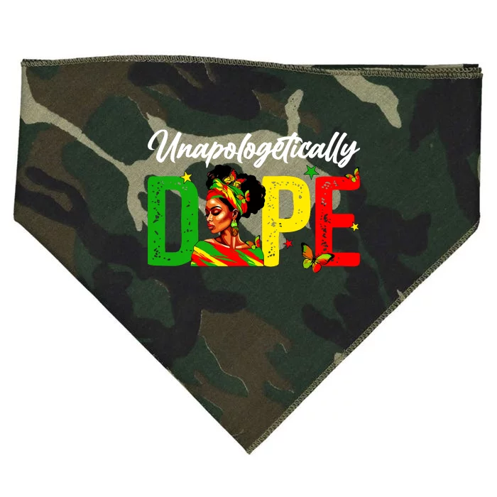 Black Women Unapologetically Dope Juneteenth Black History USA-Made Doggie Bandana