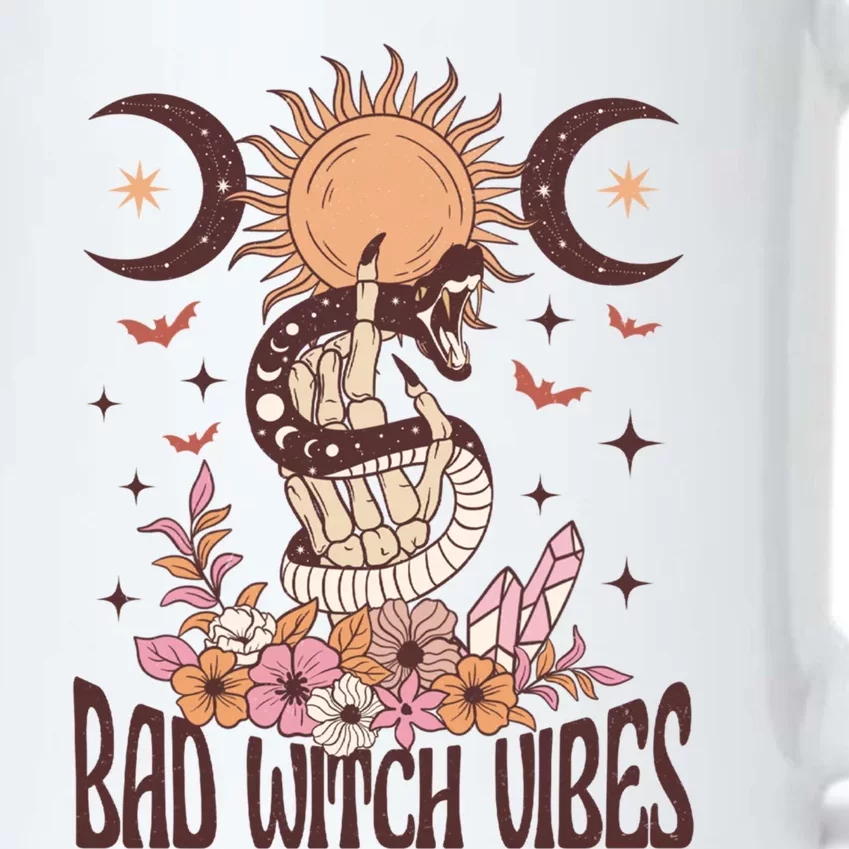 Bad Witch Vibes Boho Witchcraft Coven Astrology Crystals Gift Black Color Changing Mug